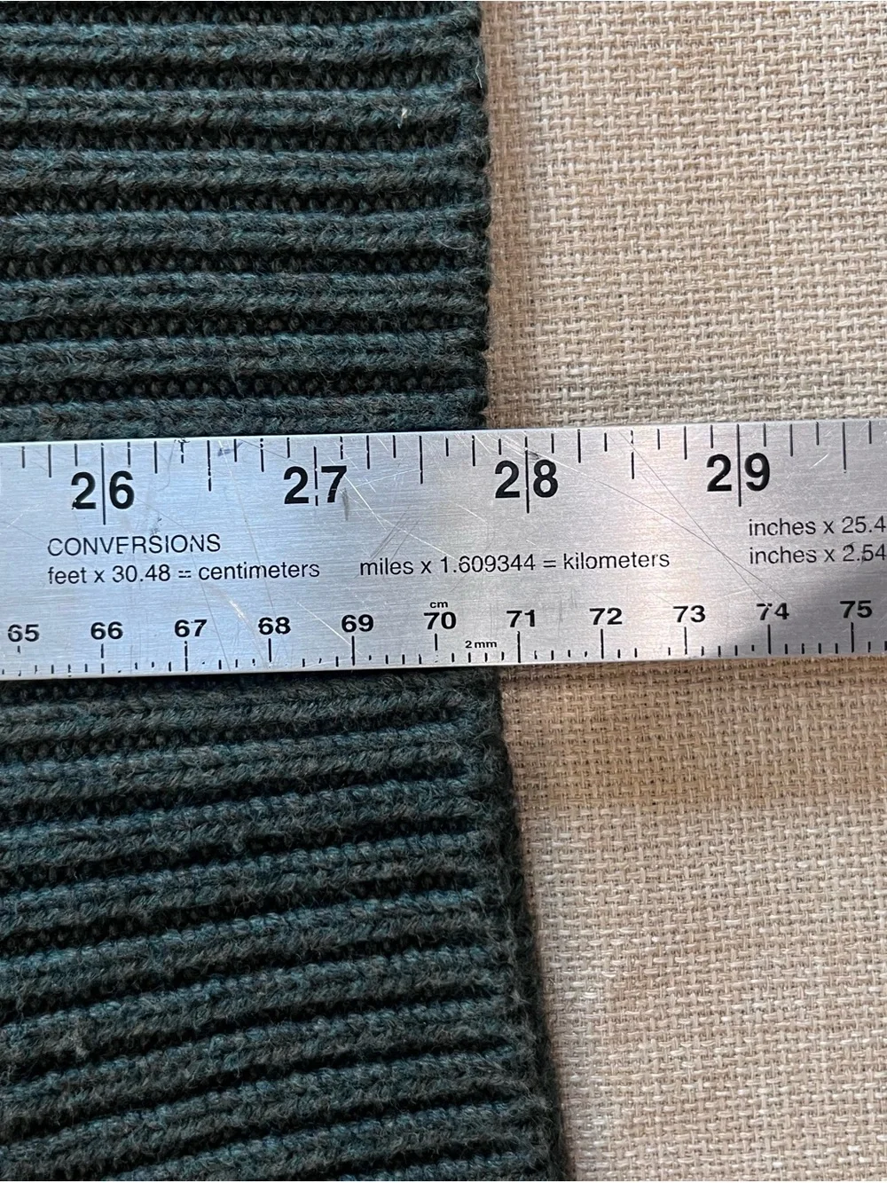 Ella Men's V-Neck Sweater in Olive Green